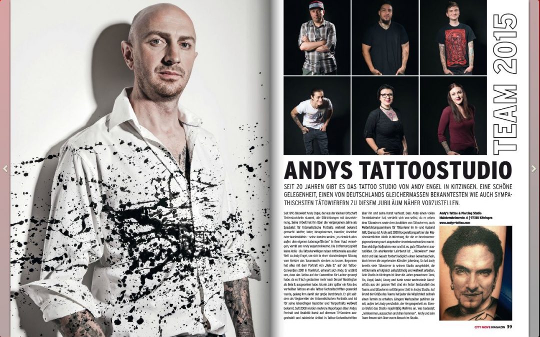Andys Tattoostudio im CityMove Magazin