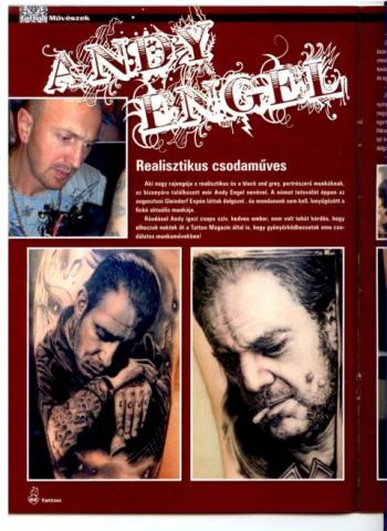 Andy Engel im Tattoo Ungarn Magazin