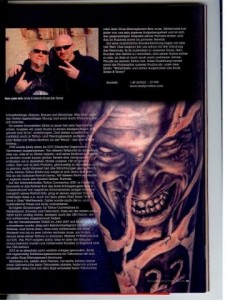 Andy im TATTOO theultimateguide Magazin