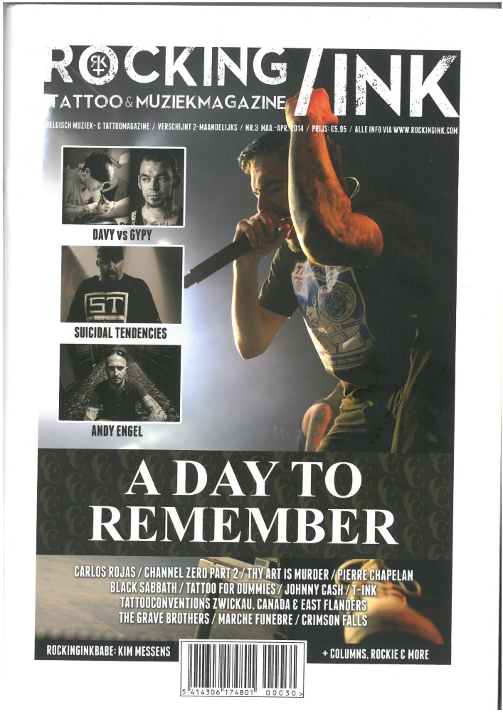 ROCKING INK Tattoo&Muziekmagazine - Ausgabe 3 - März-April 2014