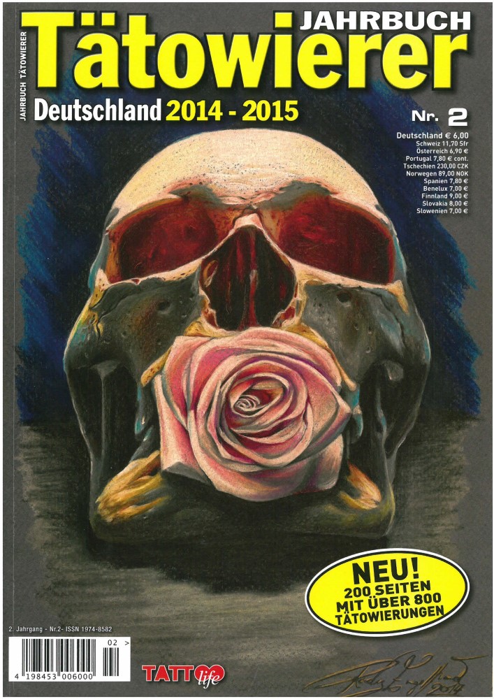 B�cher - Ver�ffentlichungen - TÄTOWIERER JAHRBUCH DEUTSCHLAND 2014-15 - Ausgabe 2